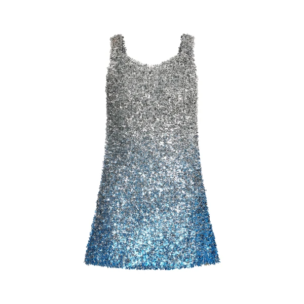 Foil Knit Top in Silver