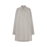 Maison Margiela Folded Collar Shirt in Light Grey | Coveti