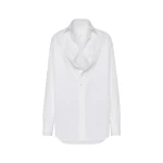 Maison Margiela Folded Collar Shirt in White | Coveti