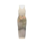 Maison Margiela Knit Maxi Dress in Ecru | Coveti