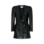 Maison Margiela Leather Jacket in Black | Coveti