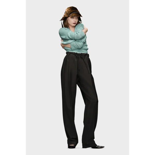 Maison Margiela Mohair Trousers in Black | Pants | Coveti