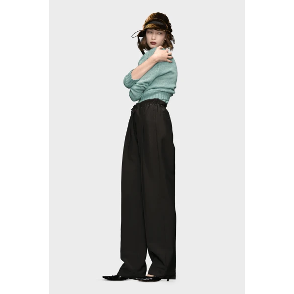 Maison Margiela Mohair Trousers in Black | Pants | Coveti