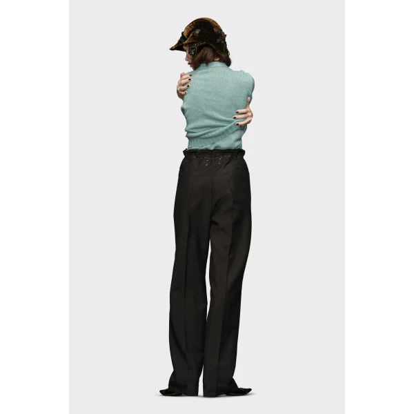 Maison Margiela Mohair Trousers in Black | Pants | Coveti