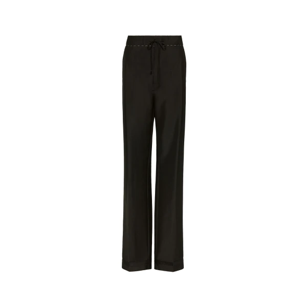 Mohair Trousers in Black
