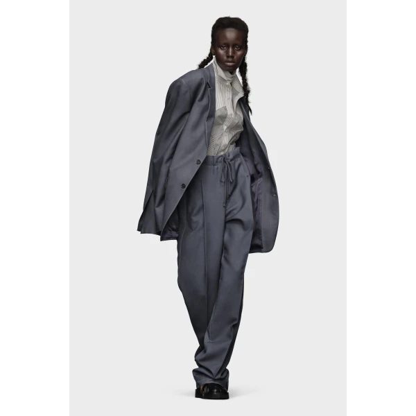 Maison Margiela Mohair Wool Suit Jacket in Dark Avion | Blazers | Coveti