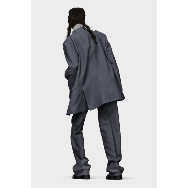 Maison Margiela Mohair Wool Suit Jacket in Dark Avion | Blazers | Coveti