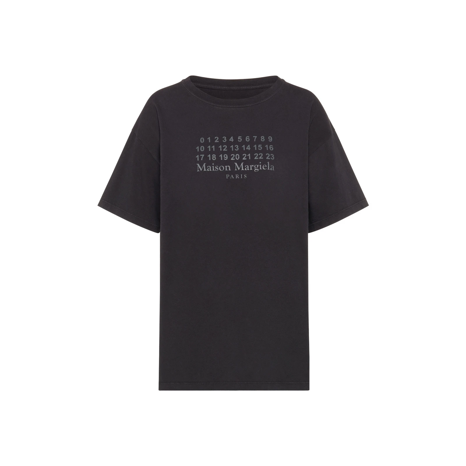 Maison Margiela Numeric Cotton Jersey T-Shirt in Black Maison Margiela Numeric Cotton Jersey T-Shirt in Black | Coveti