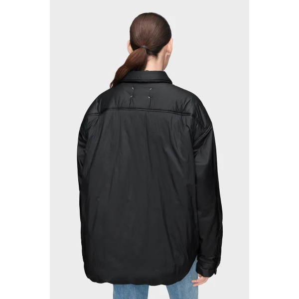 Maison Margiela Padded Shirt Jacket in Black | Jackets | Coveti