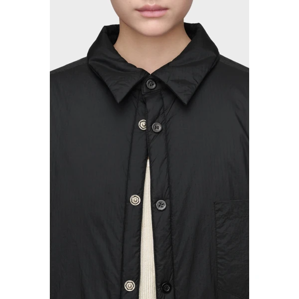 Maison Margiela Padded Shirt Jacket in Black | Jackets | Coveti