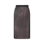Maison Margiela Paisley Print Midi Skirt in Black | Coveti
