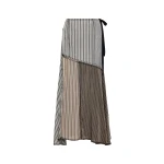 Maison Margiela Patchwork Long Skirt in Brown | Coveti