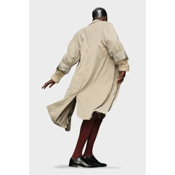 Maison Margiela Peached Coat in Sand | Coats | Coveti