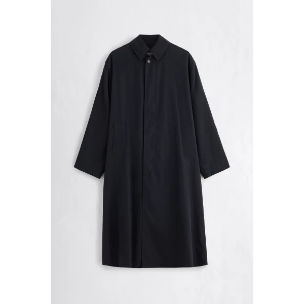 Maison Margiela Peached Trench Coat in Black | Trench Coat | Coveti