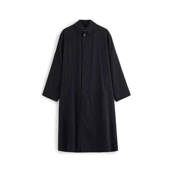 Peached Trench Coat in Black