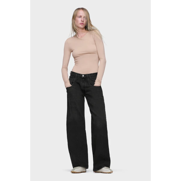 Maison Margiela Pocket Jeans in Black | Denim | Coveti