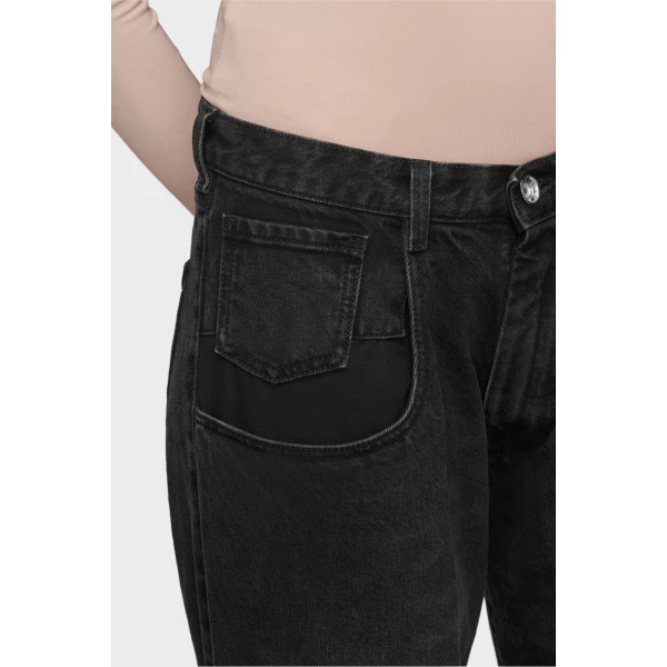 Maison Margiela Pocket Jeans in Black | Denim | Coveti