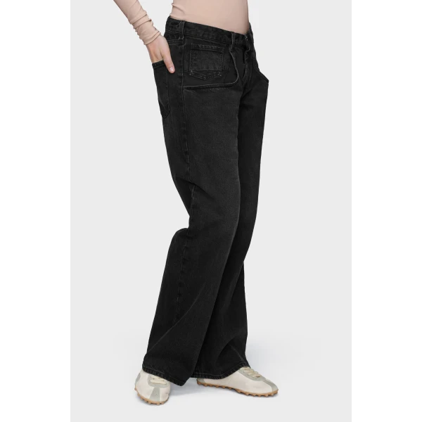 Maison Margiela Pocket Jeans in Black | Denim | Coveti