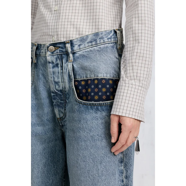 Maison Margiela Pocket Square Jeans in Blue Jeans | Denim | Coveti