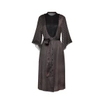 Maison Margiela Printed Midi Shirt Dress in Black | Coveti