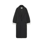 Maison Margiela Quilted Coat in Black | Coveti
