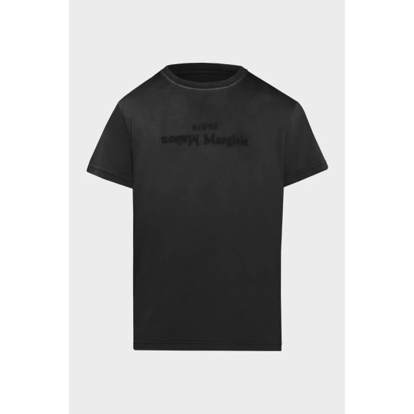Maison Margiela Reverse Logo T-Shirt in Black | T-shirts | Coveti