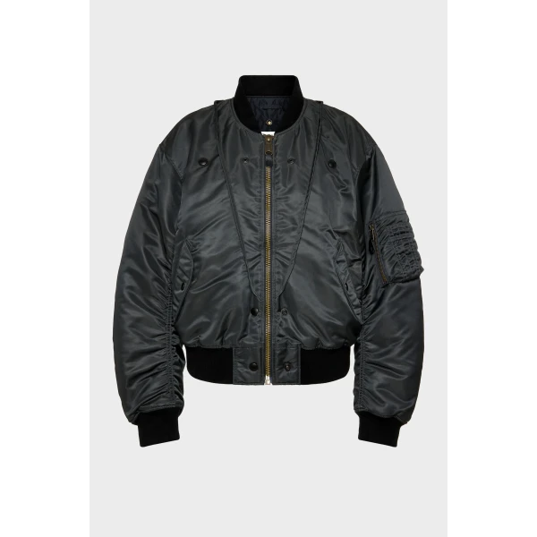 Maison Margiela Reversible Bomber Jacket in Dark Grey | Jackets | Coveti