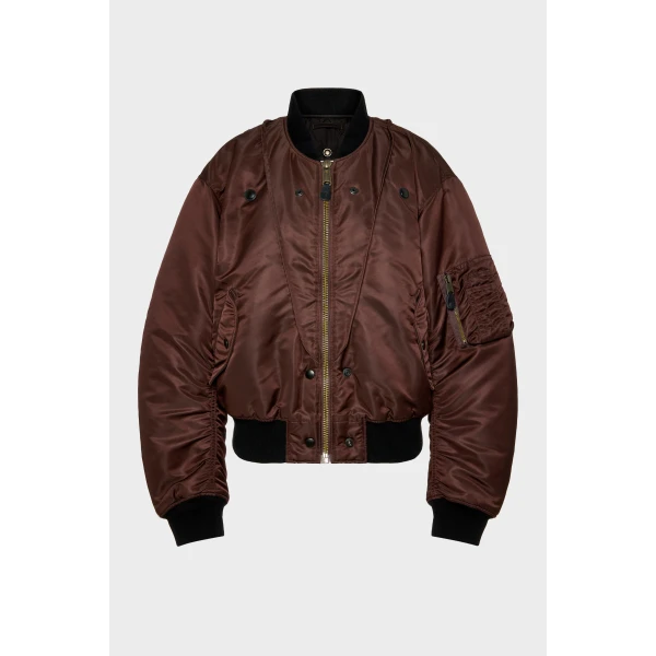 Maison Margiela Reversible Bomber Jacket in Tapenade | Jackets | Coveti