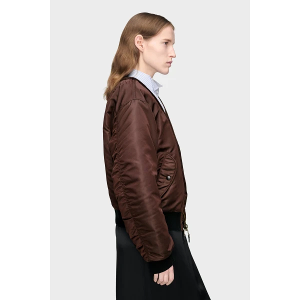 Maison Margiela Reversible Bomber Jacket in Tapenade | Jackets | Coveti