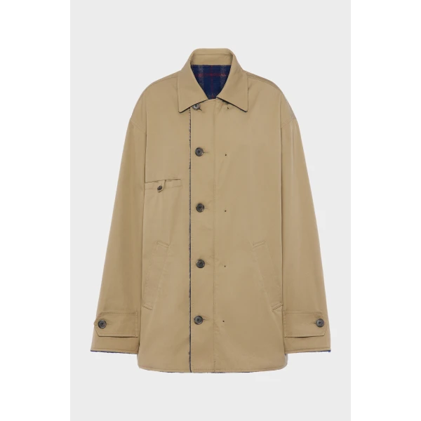 Maison Margiela Reversible Caban in Beige | Jackets | Coveti
