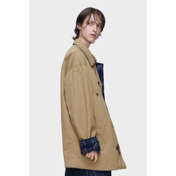 Maison Margiela Reversible Caban in Beige | Jackets | Coveti