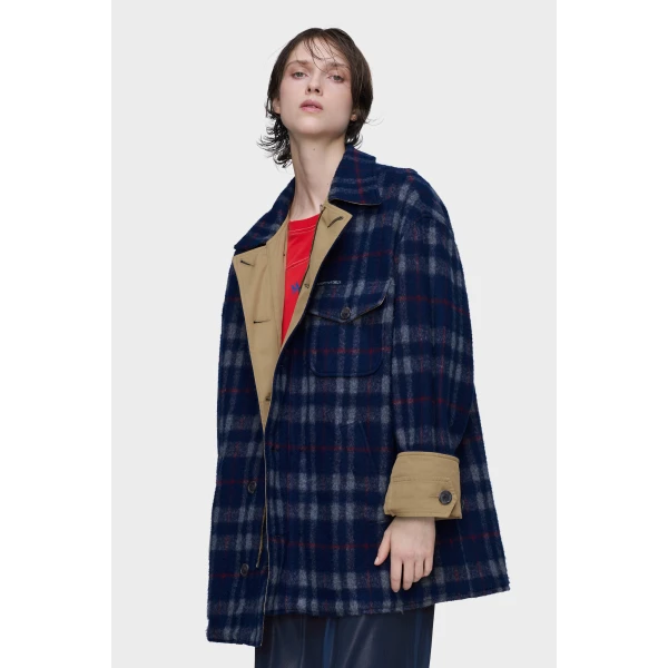 Maison Margiela Reversible Caban in Beige | Jackets | Coveti