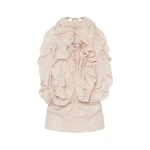 Maison Margiela Ruffle Halter Top in Sand Maison Margiela Ruffle Halter Top in Sand | Coveti