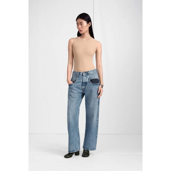 Maison Margiela Second Skin Sleeveless Bodysuit in Nude | Bodysuit | Coveti