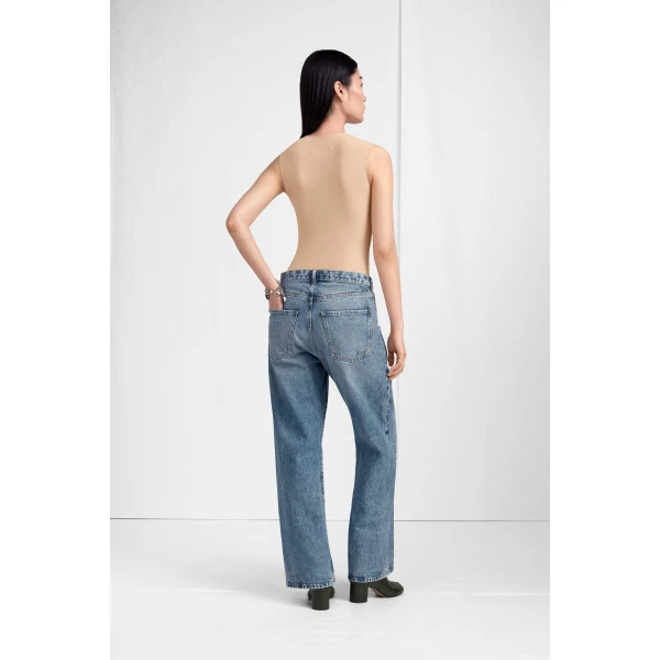 Maison Margiela Second Skin Sleeveless Bodysuit in Nude | Bodysuit | Coveti