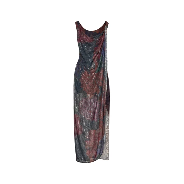 Sequined Maxi Dress in Mist