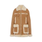 Maison Margiela Shearling Caban in Camel | Coveti