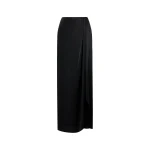 Maison Margiela Silk Draped Skirt in Black | Coveti