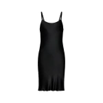 Maison Margiela Silk Slip Mini Dress in Black | Coveti