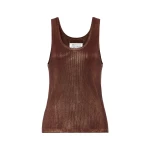Maison Margiela Silver Print Tank Top in Beige | Coveti