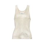 Maison Margiela Silver Print Tank Top in Dirty Wash | Coveti