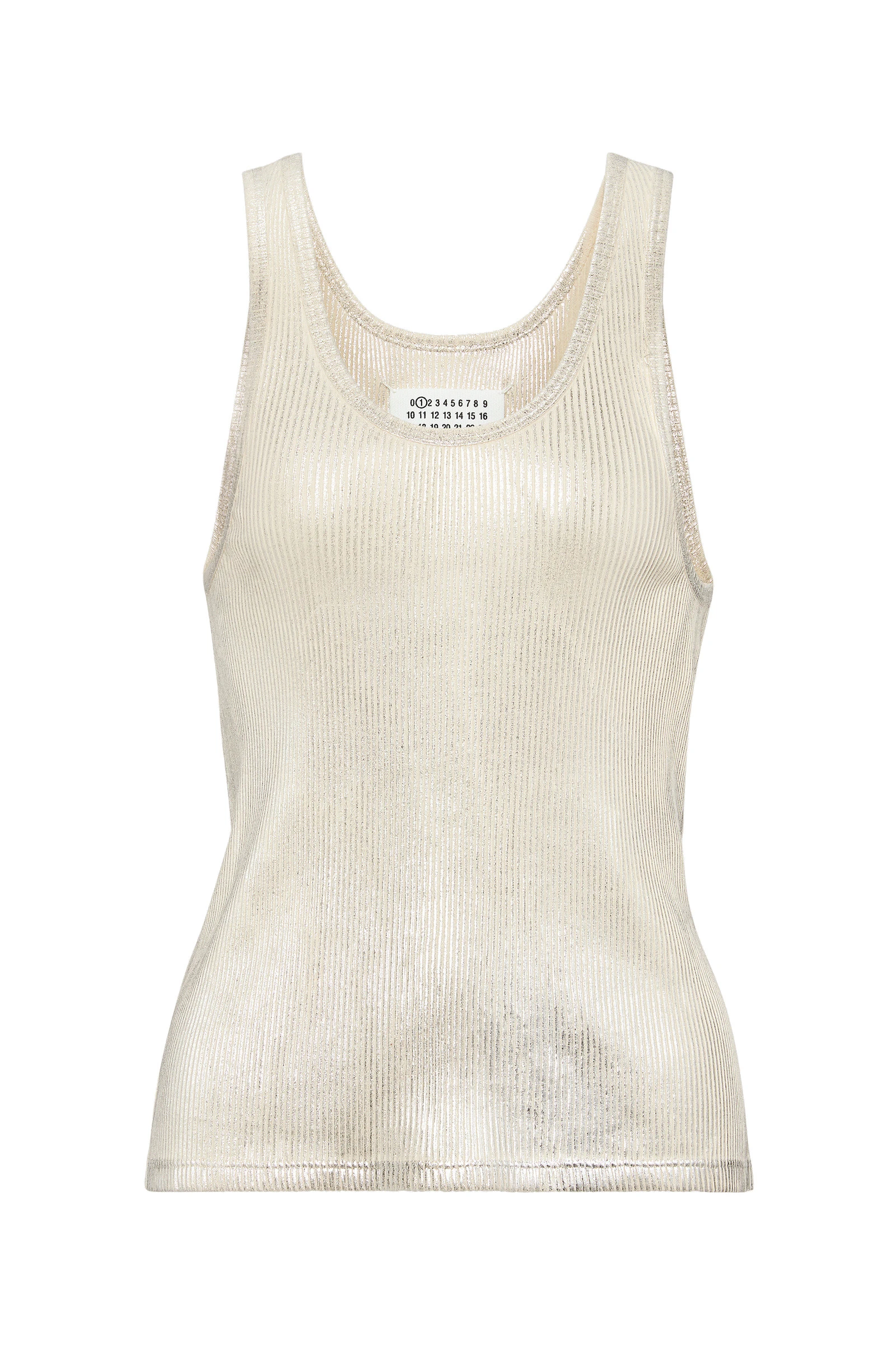 Maison Margiela Silver Print Tank Top in Dirty Wash Maison Margiela Silver Print Tank Top in Dirty Wash | Coveti