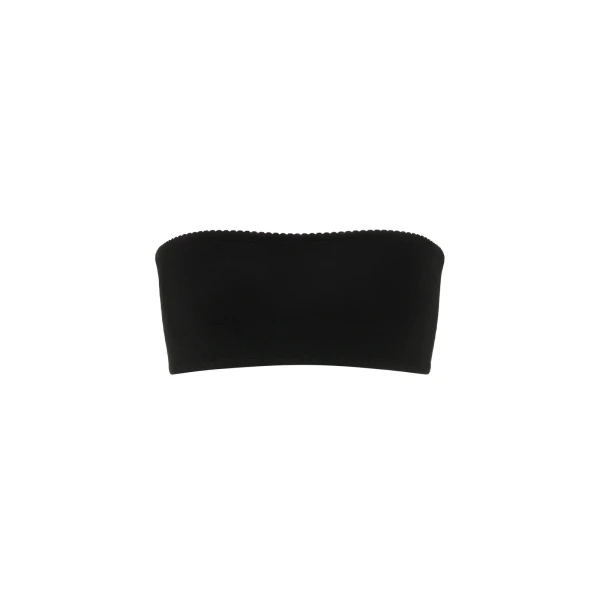 Maison Margiela Strapless Bandeau Top in Black | Coveti