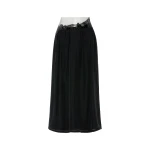 Maison Margiela Taped Midi Skirt in Black | Coveti