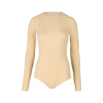Maison Margiela Technical Jersey Bodysuit in Skin | Coveti