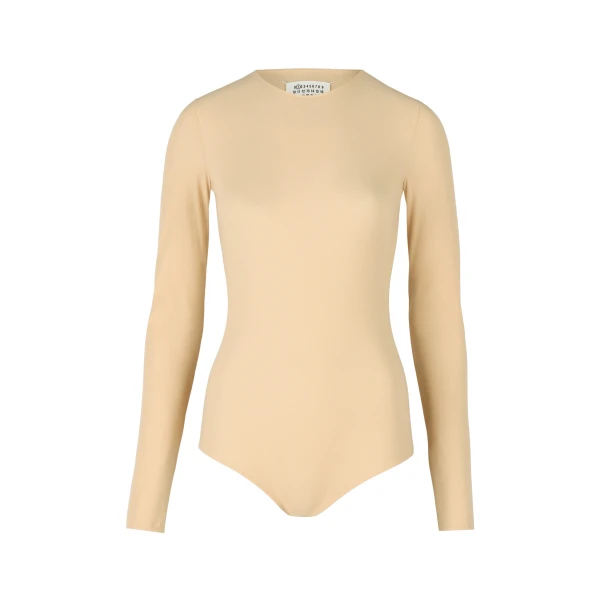 Technical Jersey Bodysuit in Skin