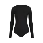 Maison Margiela Technical Jersey Crew-Neck Bodysuit in Black | Coveti
