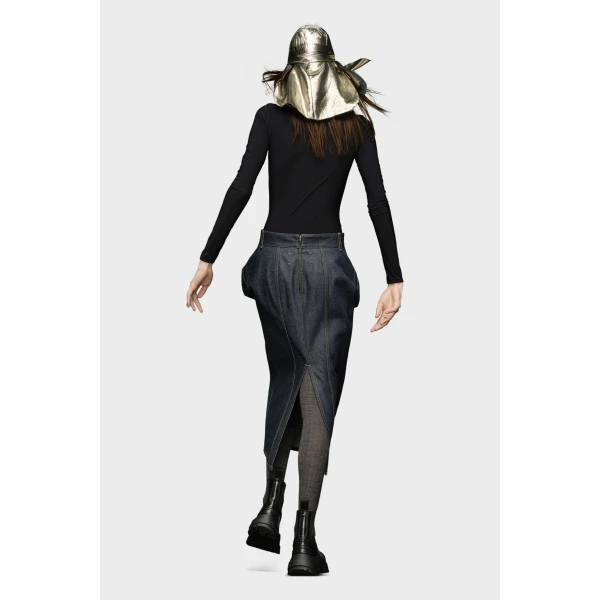Maison Margiela Technical Jersey Crew-Neck Bodysuit in Black | Bodysuit | Coveti