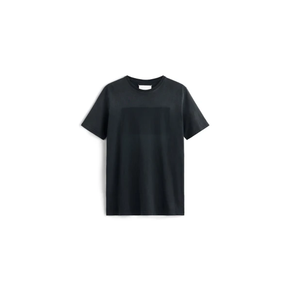 Tonal Patch Cotton Jersey T-Shirt in Black