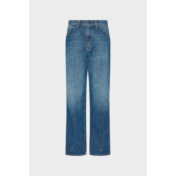 Maison Margiela Treated Denim Jeans in Blue Jeans | Denim | Coveti